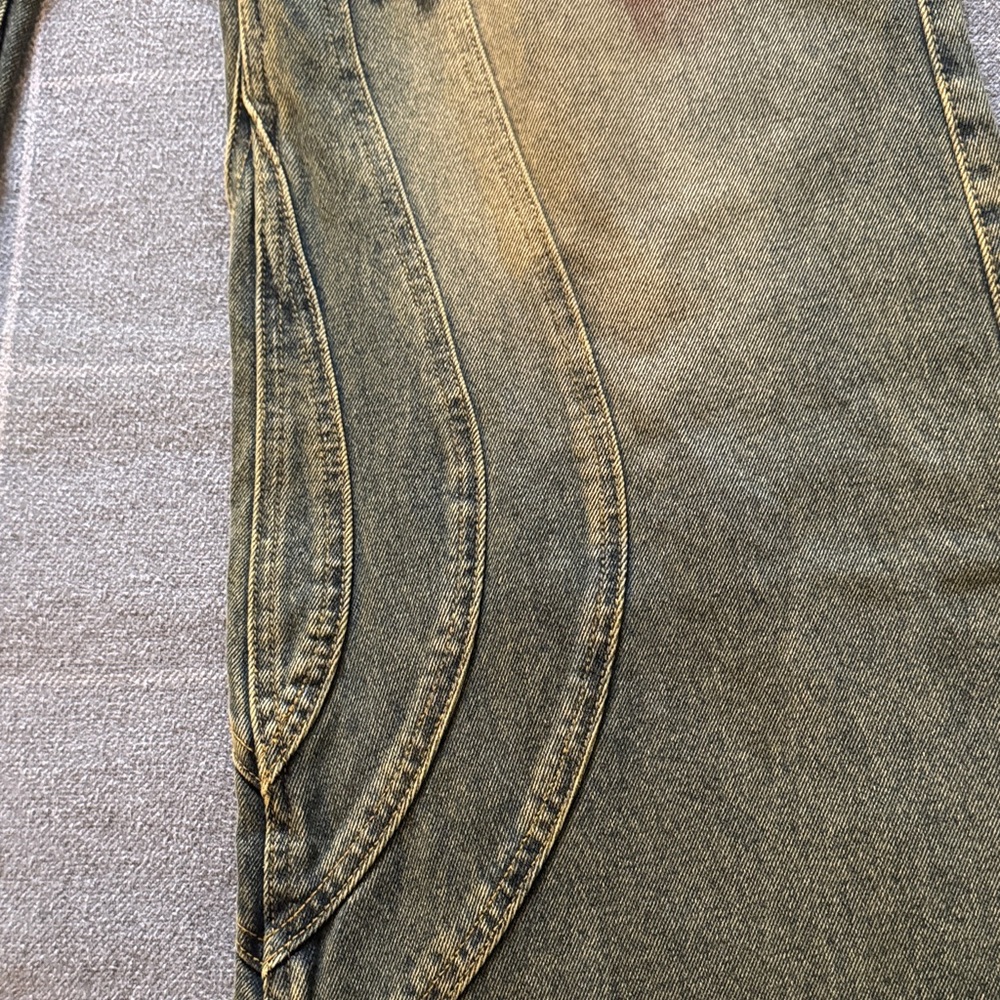 NWOT/Young Men's No/Faith Studo Distressed Jeans/Heavy Weight/Bell Bottoms - Picture 5 of 16